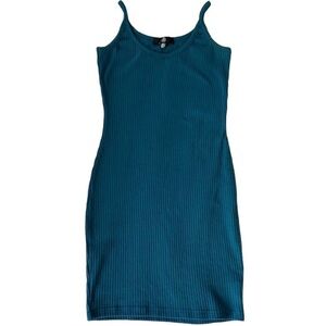 Missguided size 2 teal blue tank dress